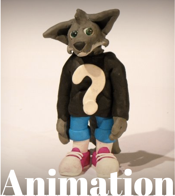 Animation Archive with image of claymation wolf